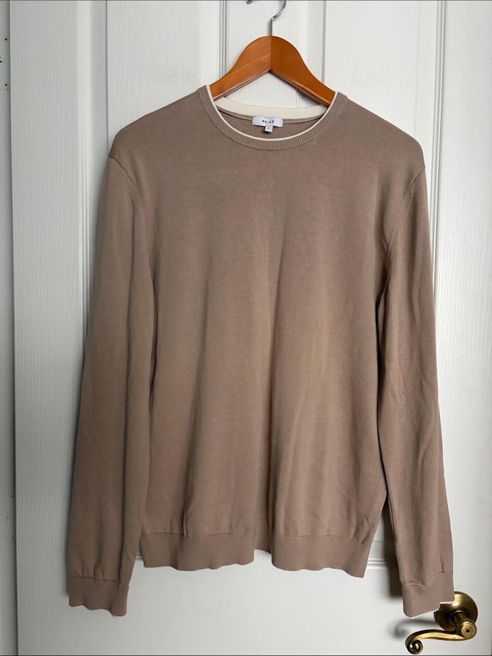 Reiss Men's Crewneck Sweater - Taupe